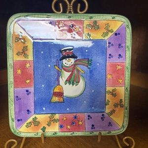 Sango Sweet Christmas Shoppe Cheese Tray